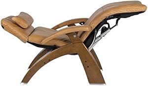 Perfect Chair Human Touch The Omni-Motion Walnut PC-600 Power Recline Ergonomic Zero Gravity Premium Leather Recliner with Memory Foam and Heat - Sycamore PC-Live