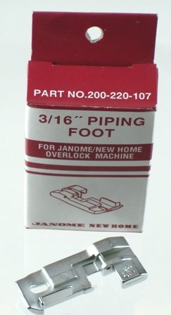 Janome Serger Overlock 3/16 inch Piping Foot