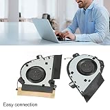 Wentylator do Laptopa DC5V 0,5A Wykonany z Wytrzymałego ABS Lekki Stop Aluminium 4Pin Wentylator Chłodzący Łatwe Podłączenie Mały Rozmiar Dla GA502D (Wentylator chłodzący