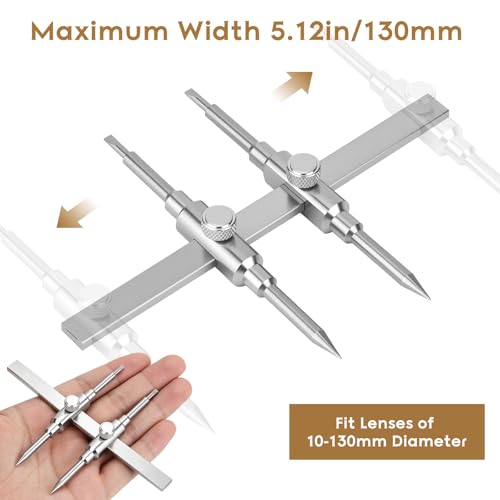 Llave de reparación de lente de cámara Qivine inglesa universal para limpiar objetivos de 10-130mm 3