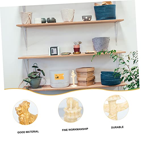 Healeved 4Pcs Huabiao Model Ornament Dining Table Decor Jewelry Accessories Outdoor Decor Marble Pillar Figurine Mini Garden Marble Pillar Chinese Guardian Lion Statue Mini Marble Pillar 3D #TOP3