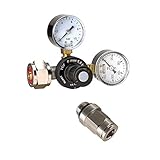 ✔ Einfache Bedienung. ✔ Druck einstellbar. ✔ EU Standard Norm 21,8×1/14 ✔ Ausgangsdruck einstellbar 0-5,5 Bar ✔ Anschluss Ausgang: 1/4″ IG ✔ Maße: 148mm x 88mm x 79mm