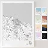 Mapdify Bari personalisiertes Stadtposter, dein 