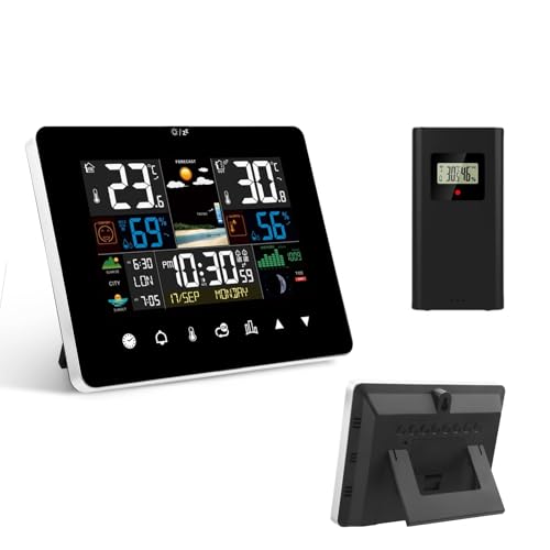 Stazione meteorologica con sensore esterno interno ed esterno senza fili,