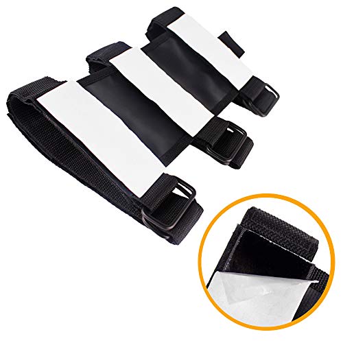 UNIGT Universal UTV Roll Bar Fire Extinguisher Holder Compatible with Polaris RZR Ranger General 900 1000 XP Maverick X3 - Enhanced Stitching Quick Release