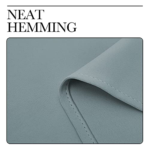 Image of NICETOWN Home Decoration Window Treatment Curtains and Drapes, Thermal Insulated Solid Grommet Blackout Curtains /Drapes /Panels for Living Room Bedroom (Stormy Sea, 2 Panels, W42'' by L63'')