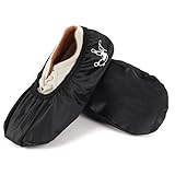 TonGass Reusable Bowling Shoe Protector Covers, Washable Slip-On Overshoes for Bowlings Shoes, Durable Stretch Fabric, Bowling Shoe Protection Accessory - Medium