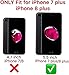 ORETECH Compatible with iPhone 8 Plus/ 7 Plus Case with [2 Pack 9H Tempered Glass Screen Protector] 360° Full Body Hard PC Silicone Phone Case 5.5 inch - Rosegold