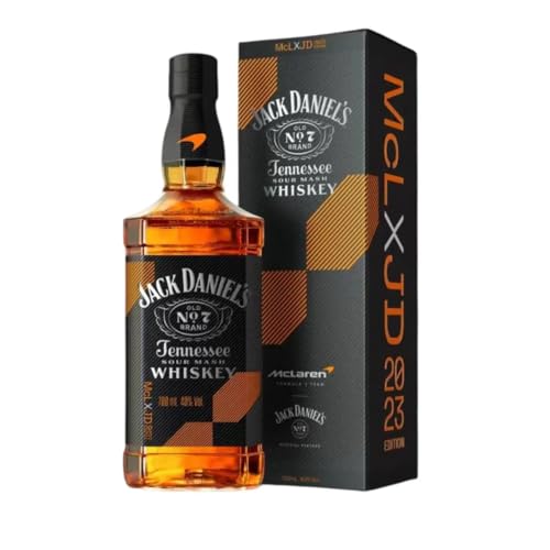 Jack Daniel's Tennessee Whiskey Old No.7, 40% Volumen Alcohol, Botella y Caja de Edición de McLaren