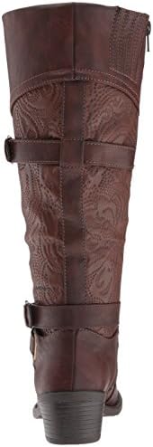 Easy Street Women's Kelsa Plus Harness Boot, Brown/Embossed, 5 M US | Image 2