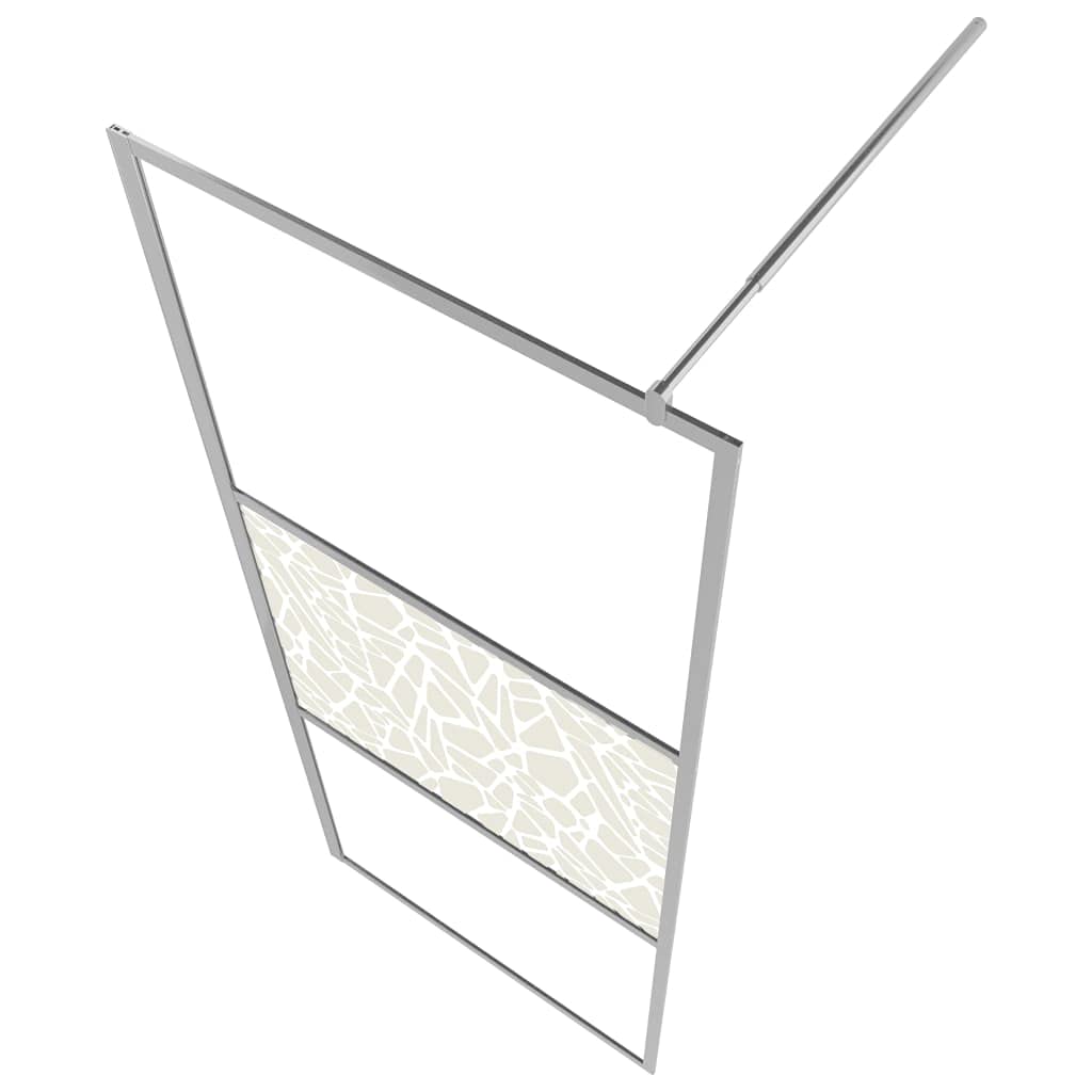 INLIFE Mampara de ducha de cristal templado 80 x 195 cm, 21,59 kg, 146650