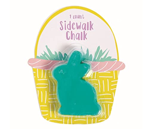Fun Express Easter Bunny Chalk (12 Pieces Individually Wrapped) Easter Basket Stuffers, Springtime Sidewalk Chalk, Basic Supplies Great for Kids Easter Basket Toys and Outdoor Activities