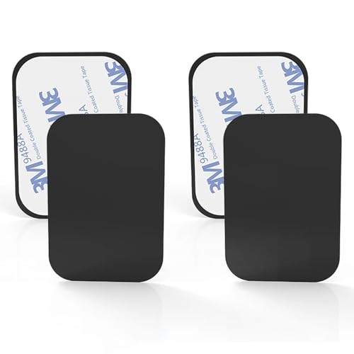 sphires 4 Pack Metal Plate for Magnetic Phone Car Mount 4 X Recta...
