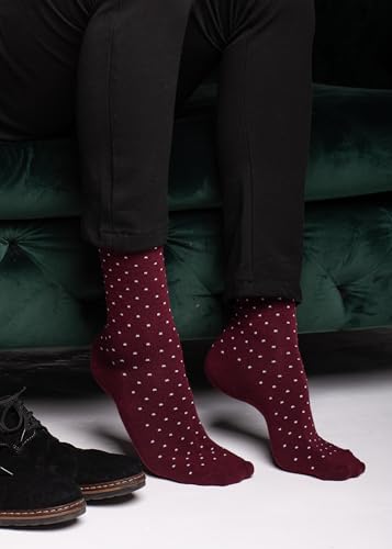 NUDUS Men’s Cotton Dress Socks - 5 Pair Gift Box - Soft, Thin and Breathable4