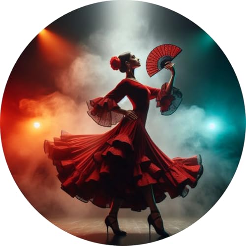 Oblea Comestible Flamenco para Tarta – Decoración Española Baile Flamenco – Papel de Azúcar