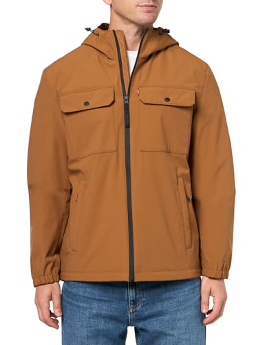 Image of Levi's Men's Hooded Waterproof Arctic Cloth Rain Jacket