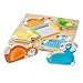 Melissa & Doug First Play Peek-a-Boo Pets Wooden Touch and Feel Puzzle with Mirror Mirror Toy for Babies and Toddlers, Sensory Toy Puzzle