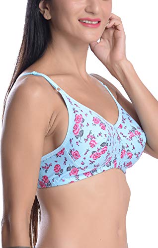Image of FIMS - Fashion is my style Cotton Bra Non-Padded Non-Wired Bra for Women Combo Pack Girls Everyday Bra, Multicolor Cup B, Pack of 6
