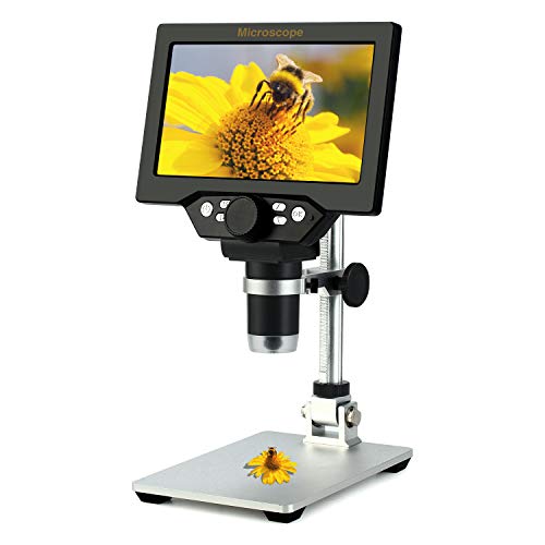 7 inch LCD Digital USB Microscope,Koolertron 12MP 1-1200X Magnification Handheld Camera Video Recorder