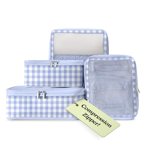 Vandel Space-Saving Compression Packing Cubes for Women, Men, Compressible Carry On Suit Case...