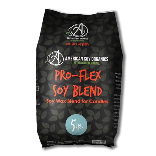 American Soy Organics - Pro-Flex Soy Wax Beads for Candle Making – (5-Pound Bag) - Microwavable Soy Wax Blend – Premium Soy Candle Making Supplies