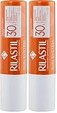 Rilastil Sun System Solar-Stick, transparent, LSF 30 für empfindliche Zonen, hoher Schutz, wasserfest, 4,5 ml (Packung mit 2)