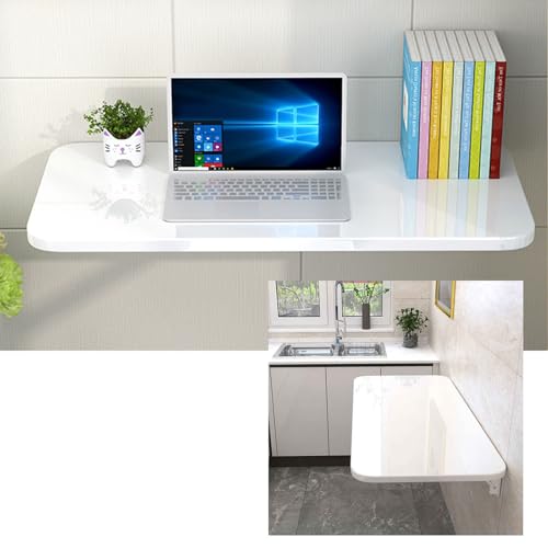 Table murale pliante au design polyvalent et élégant - Meuble flottant compact 30x40 - 5