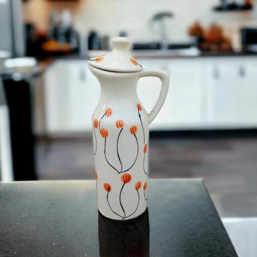 Image of MALAIKAH Ceramic Oil Dispenser, Balloon Print Pack of 1 for Kitchen, Dining, Gifting, Home & Kitchen Decor