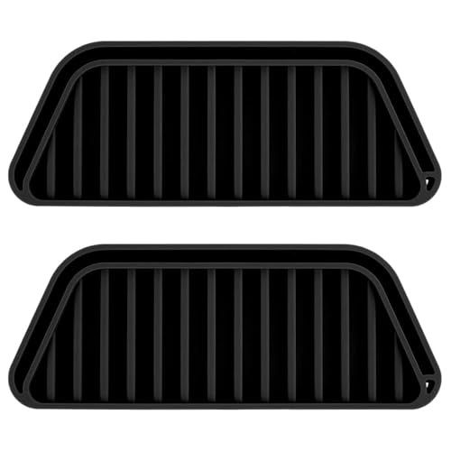 Namvo 2 pcs refrigerator drip tray, silicone drip trap tray reusable, refrigerator water dispenser drip tray refrigerator accessories compatible with Whirlpool Samsung others