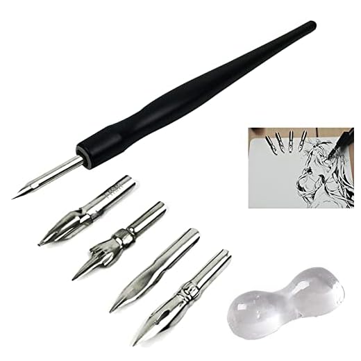 Plumillas Dibujo Manga,Bolígrafo de Cómic,Cómic Plumillas,Bolígrafos Caligrafía Cómic,Plumillas Dibujo Bolígrafos,Juego de Bolígrafos de Cómic,Plumillas Dibujo Cómic Caligrafia,Dibujo Principiantes