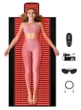 Full Body Red Light Therapy Blanket - Large Size Dual Wavelength LED Beads 660 & 850nm Infrared & Red Light Therapy Mat for Full Body Relax, Bitrhday Christmas Gifts for Dad Mom Women Her Wife Grandma