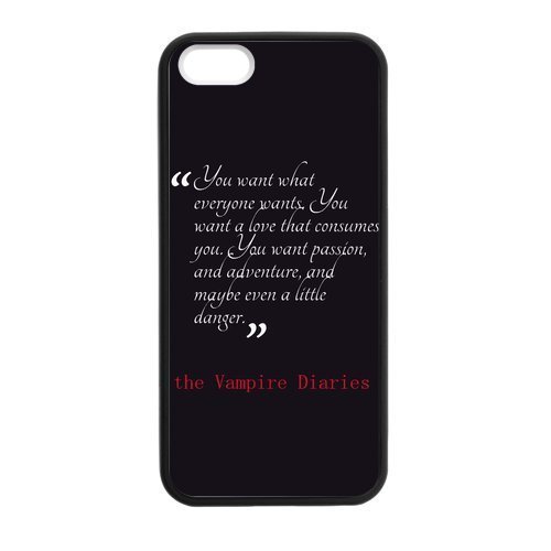 Casecoco (TM) The Vampire Diaries Plastic TPU case...