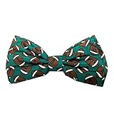 Huxley & Kent Bow Tie| Football (Large) | Sports Pet Collar Attachment Accessory | Fun Bow Tie for Dogs/Cats | Cute, Comfortable and Durable