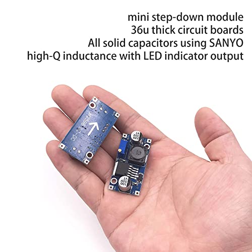 XTVTX 10 Stücke DC-DC Buck Converte,Step-Down Wandler Modul,Step down Converter Modul,3A Einstellbares Netzteil Abwärtsmodul 24V bis 12V 5V 3V