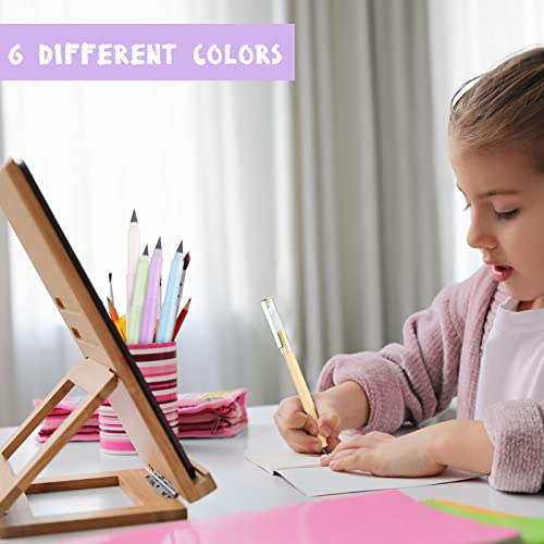 Satinior 36 Pcs Inkless Pencil 6 Colors Everlasting Pencil Infinite Pencil With 36 Eraser Erasable Eternal Pencil Reusable Portable Cute Endless Pencil For Writing Drawing Home Office School Supplies #TOP4