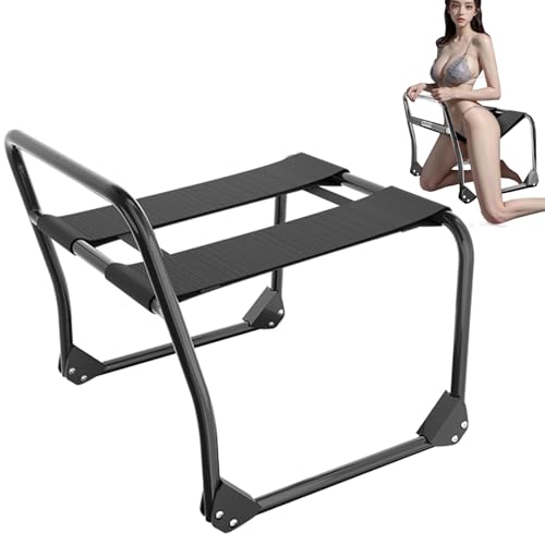 Foldable Sex Chair for Couples Premium Adjustable Sex Position Enhancer with Reinforced Handrail Travel-Friendly Portable Bench for Deeper Connection & Confident Exploration