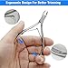 Cuticle Trimmer Cuticle Nippers,Professional Stainless Steel Cuticle Cutter Cuticle Remover,Pedicure Manicure Tools for Fingernails and Toenails