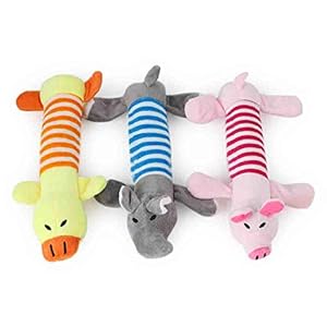 Dog Squeaky Toys Durable Plush Dog Chew Toys Interactive Pet Squeaky Toys Pig Duck Elephant Do Toys for Small Dog Medium Dog Large Dog pink Cucciolini Doodles Dog squeaky toys durable plush dog chew toys interactive pet squeaky toys pig duck elephant do toys for small dog medium dog large dog pink cucciolini doodles