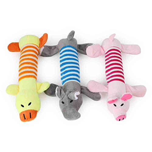Dog Squeaky Toys Durable Plush Dog Chew Toys Interactive Pet Squeaky Toys Pig Duck Elephant Do Toys for Small Dog Medium Dog Large Dog pink Cucciolini Doodles Dog squeaky toys durable plush dog chew toys interactive pet squeaky toys pig duck elephant do toys for small dog medium dog large dog pink cucciolini doodles