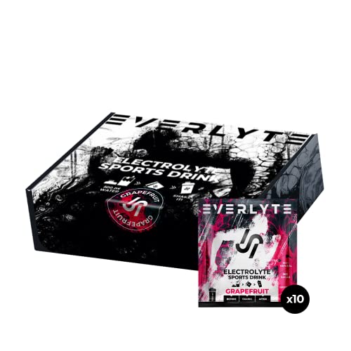 EVERLYTE® Premium Elektrolyte Sport Getränk | 10 Grapefruit Stacks ohne Zucker | 100% natürliche Inhaltsstoffe & vegan | mit den 5 wichtigsten Elektrolyten Cover
