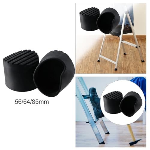 Image of Pack of 2 Extension Ladder Feet Cushion Boots Round Sturdy Replacement Parts 5.6cm|Stepladders|Ladders|Hardware|Home Improvement
