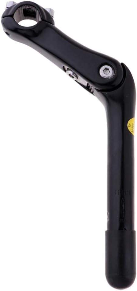 Adjustable Angle Handlebar Stem Extender for Mountain Road BMX Folding Bike, Aluminum Alloy Cycle Riser for 25.4mm Handlebar, Weight Components - as described, Black 25.4mm