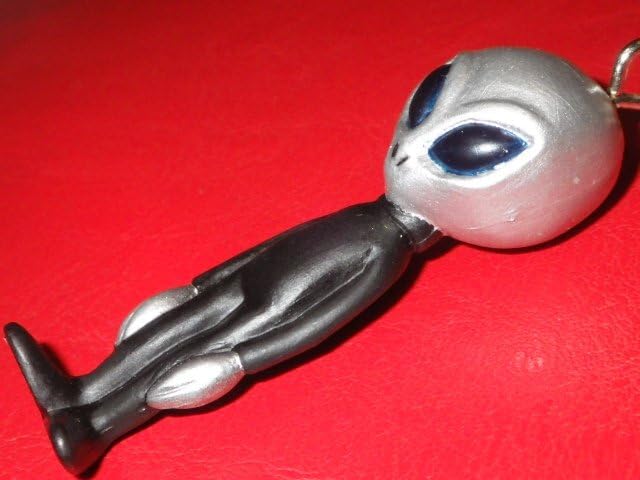 Amazon.co.jp: 90'S 宇宙人 キーホルダー 13 グレイ 黒