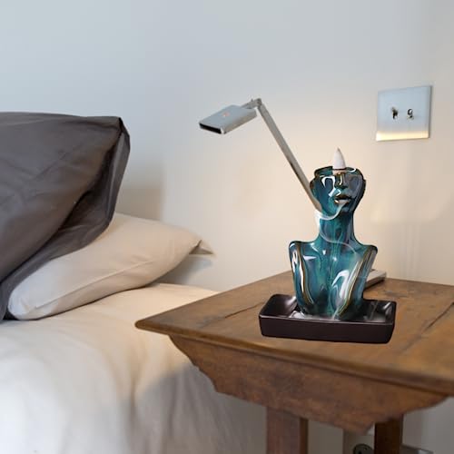 Backflow encens brûler cascade en céramique design statue déco maison