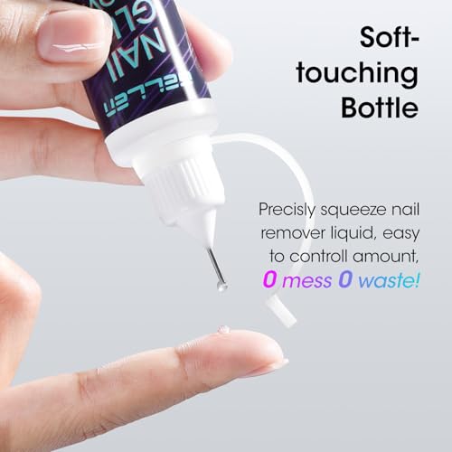 Image of Gellen 2 Pcs Pinpoint Nail Glue Remover for Press ons, Non Acetone Gentle Glue Remover, Multi-Functional Remover for Nail Tips, Quick & Easy Gel Nails Off
