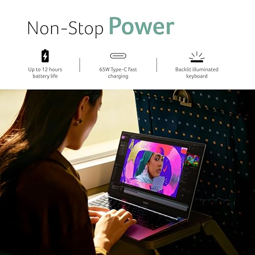 Image of acer Intel Core Ultra 5 125H Processor, 16GB DDR5 RAM, 512 GB SSD, Full HD IPS, 14 inch /35.56 cm, Windows 11 Home, Silver, 1.38 kg, TL44-53M, Backlit KB, Fingerprint Reader, TravelLite Business Laptop