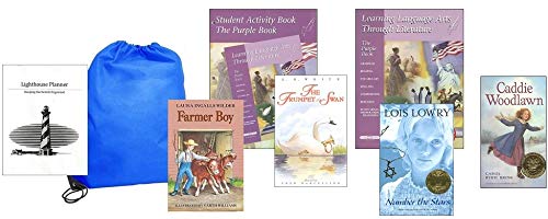 Learning Language Arts Through Literature Purple (Grade 5) Complete Set Homeschool Kit in a Bag