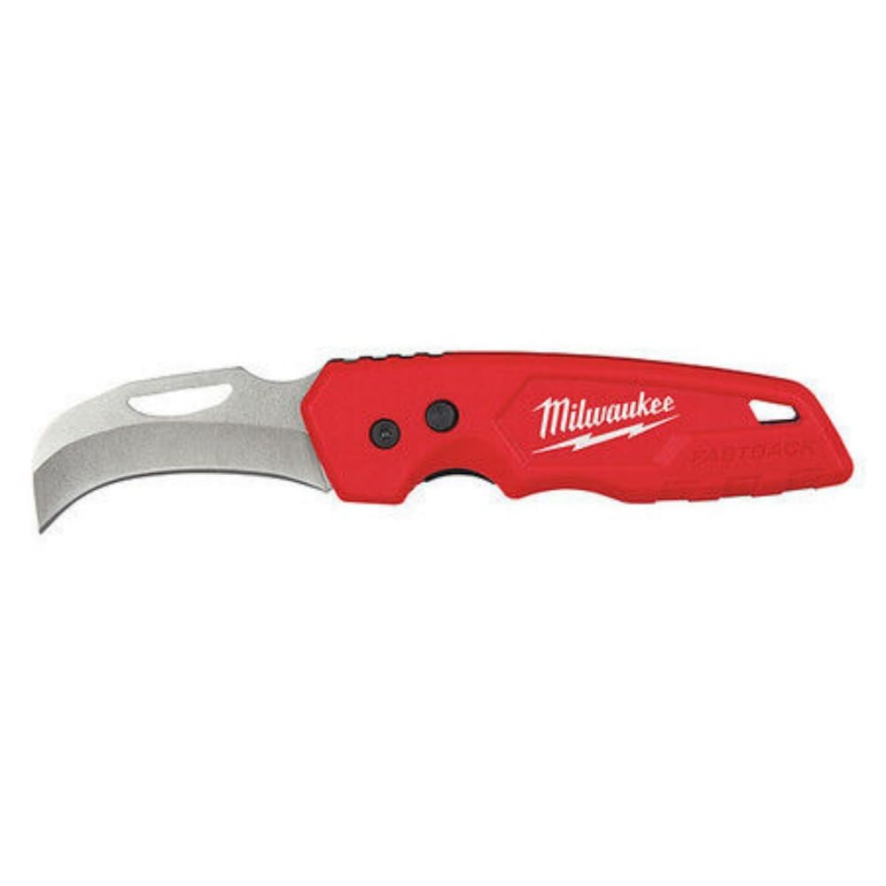 For Milwaukee Tool 48-22-1525 Fastback Hawkbill Folding Knife, Red