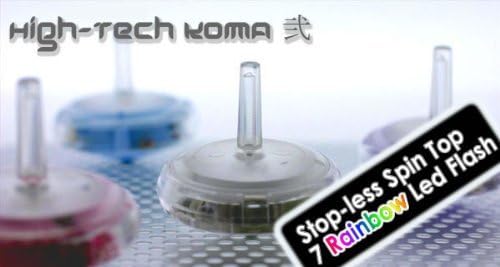 OOHINATA Hyper Spin Top Japan Made Automatic & 7 Rainbow LEDs (Purple)