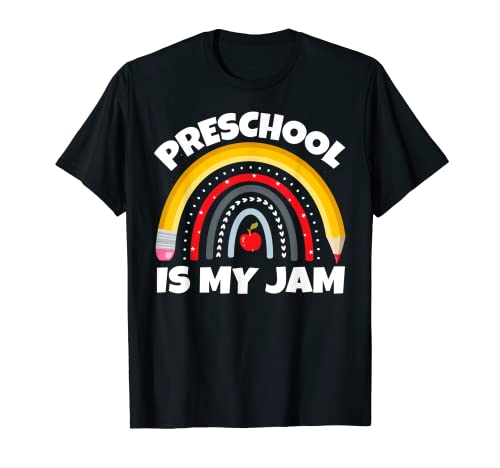 PRESCHOOL IS MY JAM Primo giorno Ritorno a scuola Insegnante Maglietta